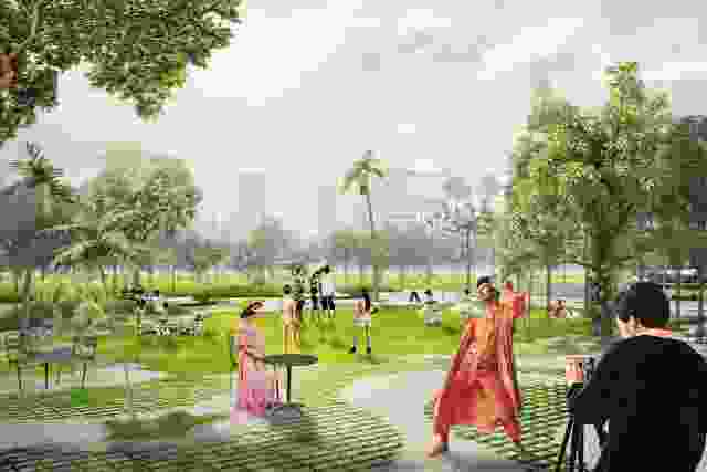 Felipe Coral's project "Informal Gardens" developed landscape architecture strategies to reconcile queer informal public activity and urban ecologies in the context of Roberto Burle Marx’s Aterro do Flamengo (Flamengo Park) in Rio de Janeiro.