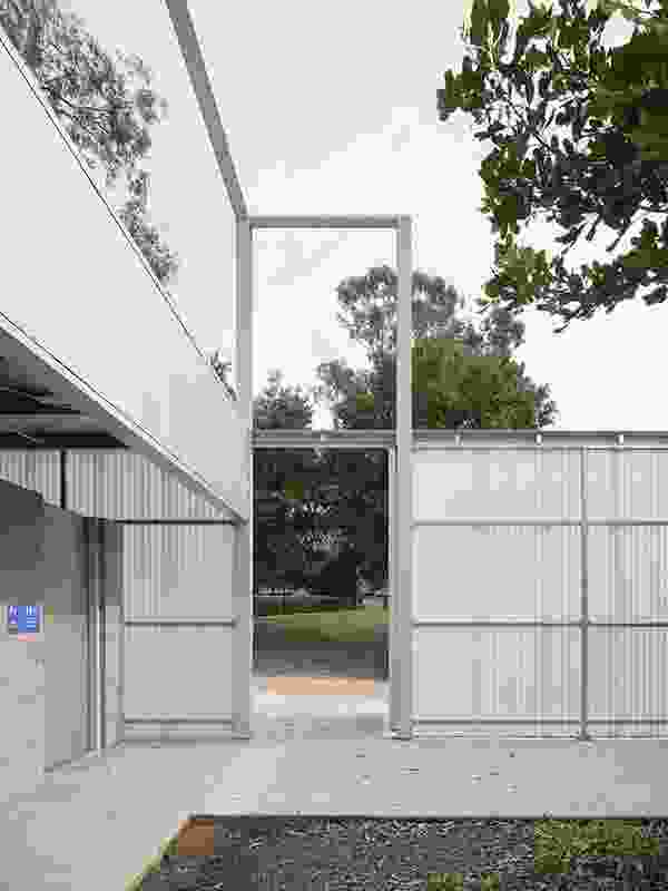 The University of Queensland Cricket Club Maintenance Shed by Lineburg Wang with Steve Hunt Architect.