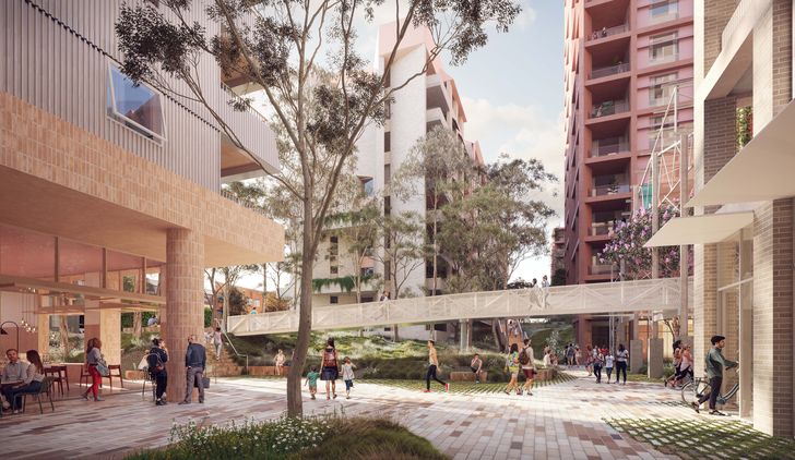 The ground plane design has been developed by Aileen Sage (public domain and public art strategy) and Arcadia (landscape architecture).