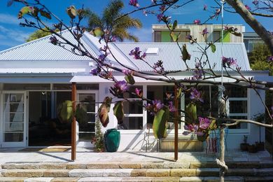 Spirit Level Designs added a pergola and sandstone verandah.