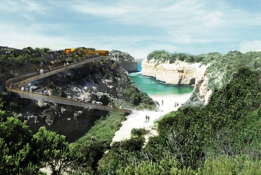 Concepts for the Loch Ard Gorge region as put forward by the Shipwreck Coast Master Plan.