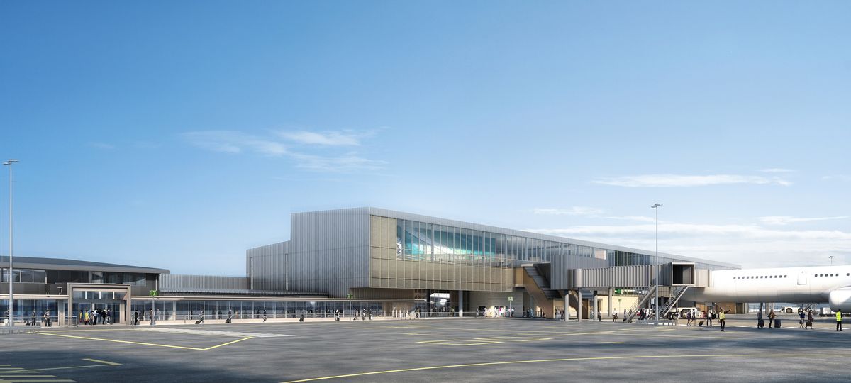 Hassell's Gold Coast Airport expansion underway | ArchitectureAu