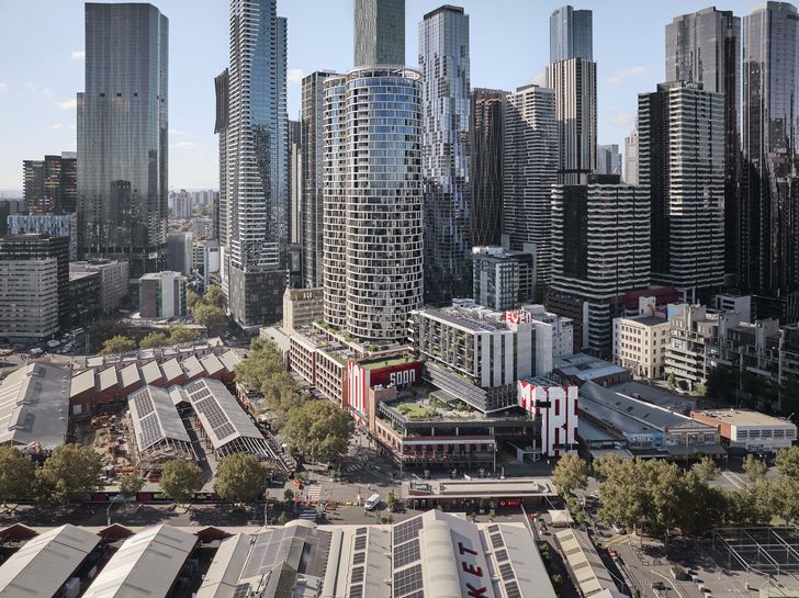 Adjacent to Melbourne’s Queen Victoria Market, the development is part of a wider precinct renewal project that will restore the market’s heritage while modernising its facilities and revitalising this part of the city.
