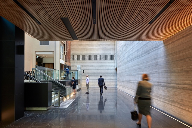 259 Queen Street Main Lobby Refurbishment by Cox Architecture.