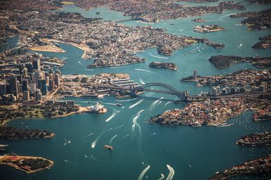 Aerial image of Sydney.