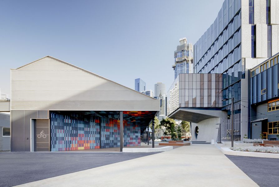 University of Melbourne Southbank – End of Trip by Searle Waldron Architecture.