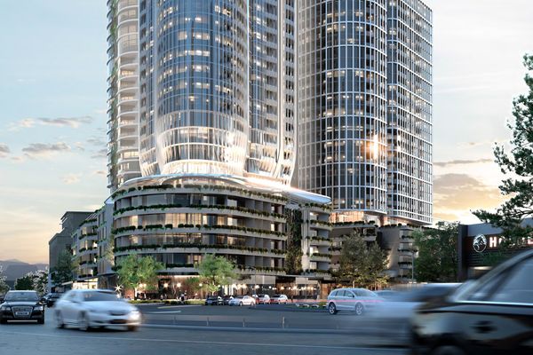 The three-tower development at 2-28 Montague Street and 80 Munro Street in South Melbourne, designed by Cox Architecture.