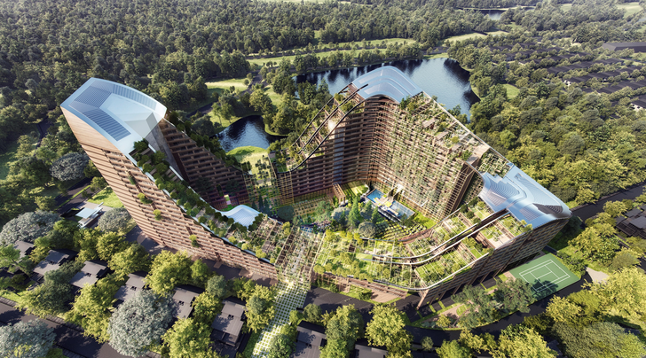 Lake Garden Co-Housing by (AK+) Archipedia.