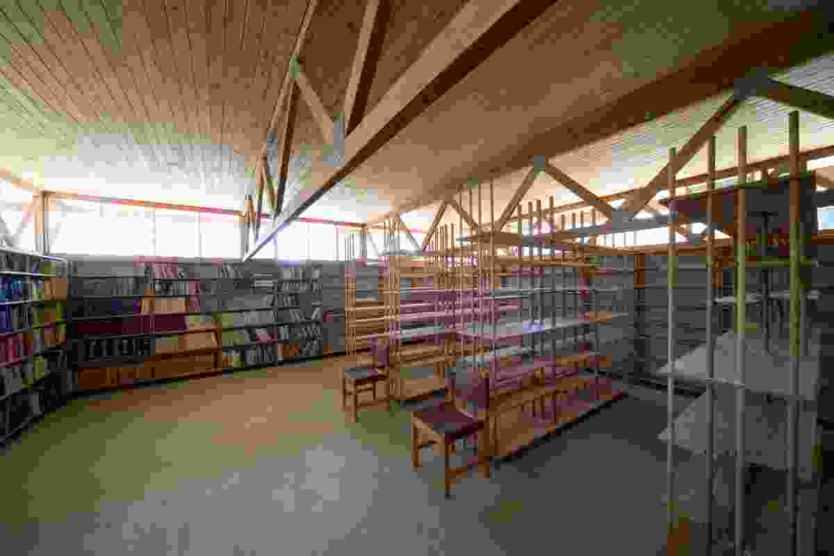 The ­library/studio was designed by architect Roy Grounds.