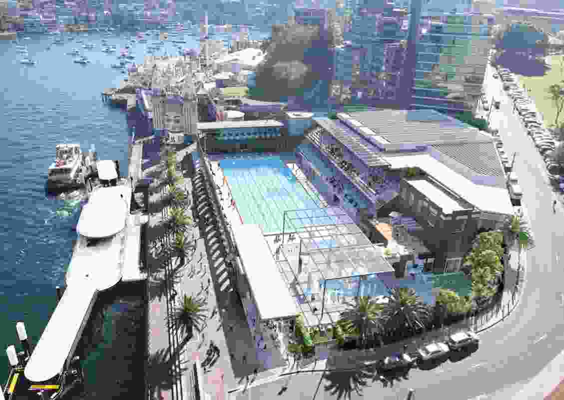 North Sydney Olympic Pool redevelopment by Brewster Hjorth Architects.