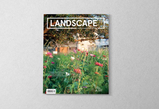 The cover of the February 2022 issue of Landscape Architecture Australia features Delprat Phytoremediation Garden by University of Newcastle – School of Architecture and Built Environment and University of Technology Sydney in collaboration with Landcom