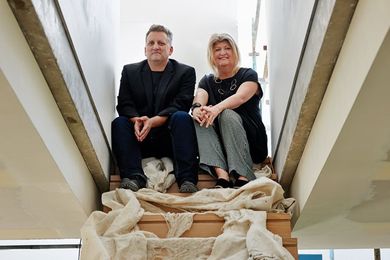 From left: Huw Turner and Penny Collins.