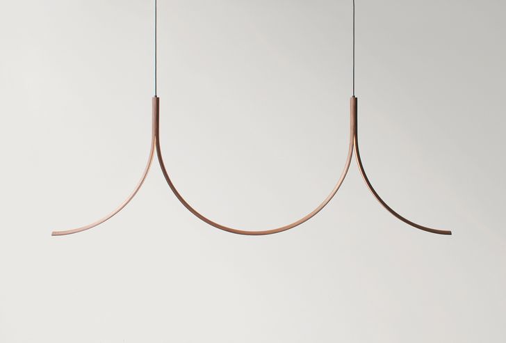 The Ono Duo pendant (2022) is delicate and sculptural, yet designed for robustness.