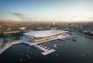 The proposed new Sydney Fish Market by 3XN, BVN and Aspect Studios.