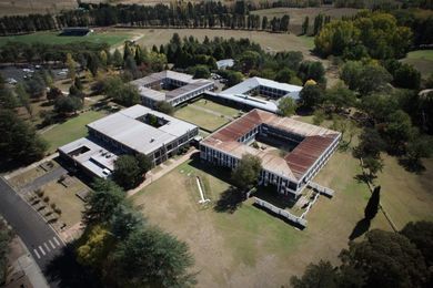 Aerial view of Robb College.