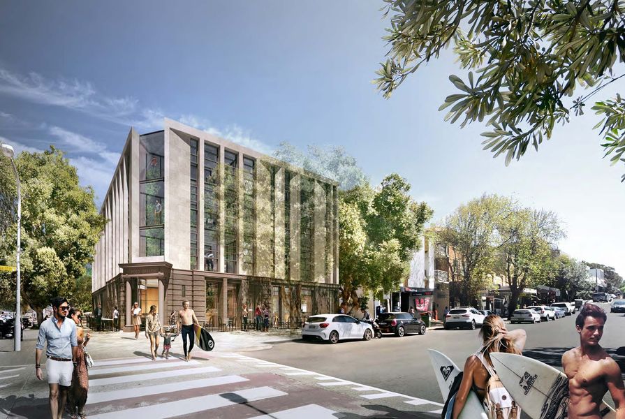 The proposed redevelopment of the Bondi Beach Post Office.