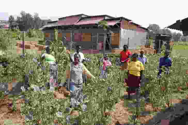 A community vegetable garden built with the help of KDI.  