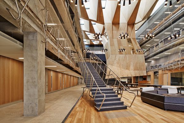43 percent of masters of architecture graduates come from Victorian universities. (Pictured: Melbourne School of Design by  John Wardle Architects and NADAAA.