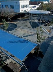 The
central plaza, a new performing and public gathering
space, Maude Street Mall.