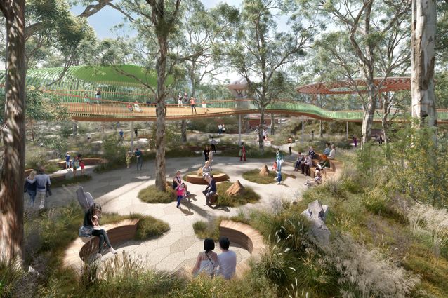 Five rival designs for new Western Sydney ‘Central Park’ | ArchitectureAu