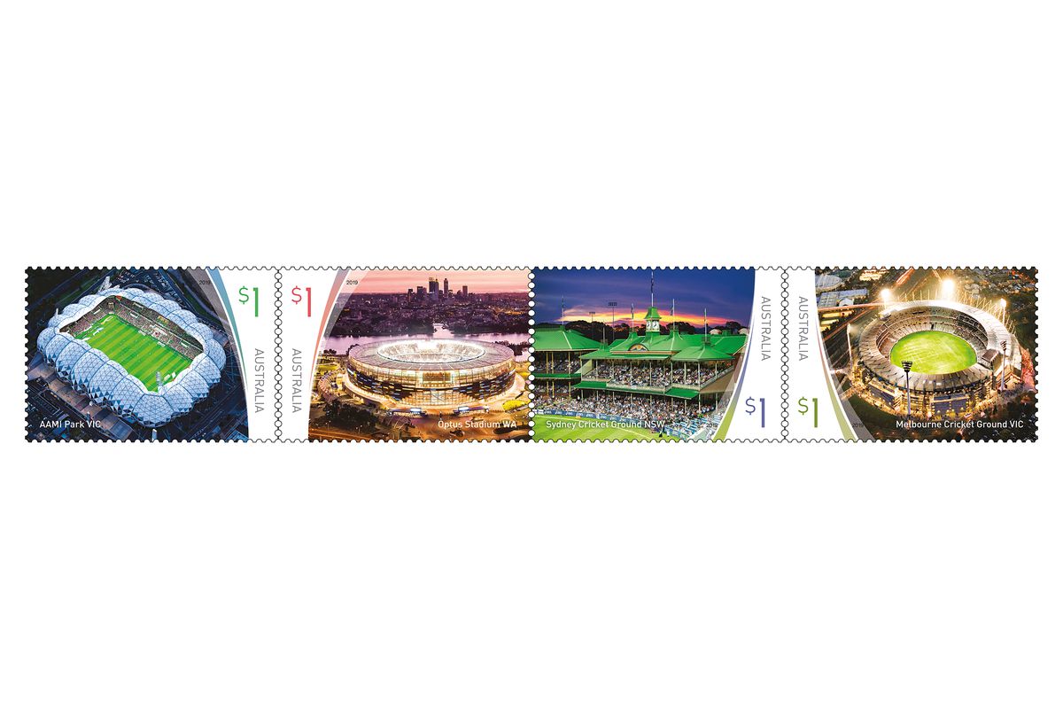 Four stadiums immortalized on stamps | ArchitectureAu