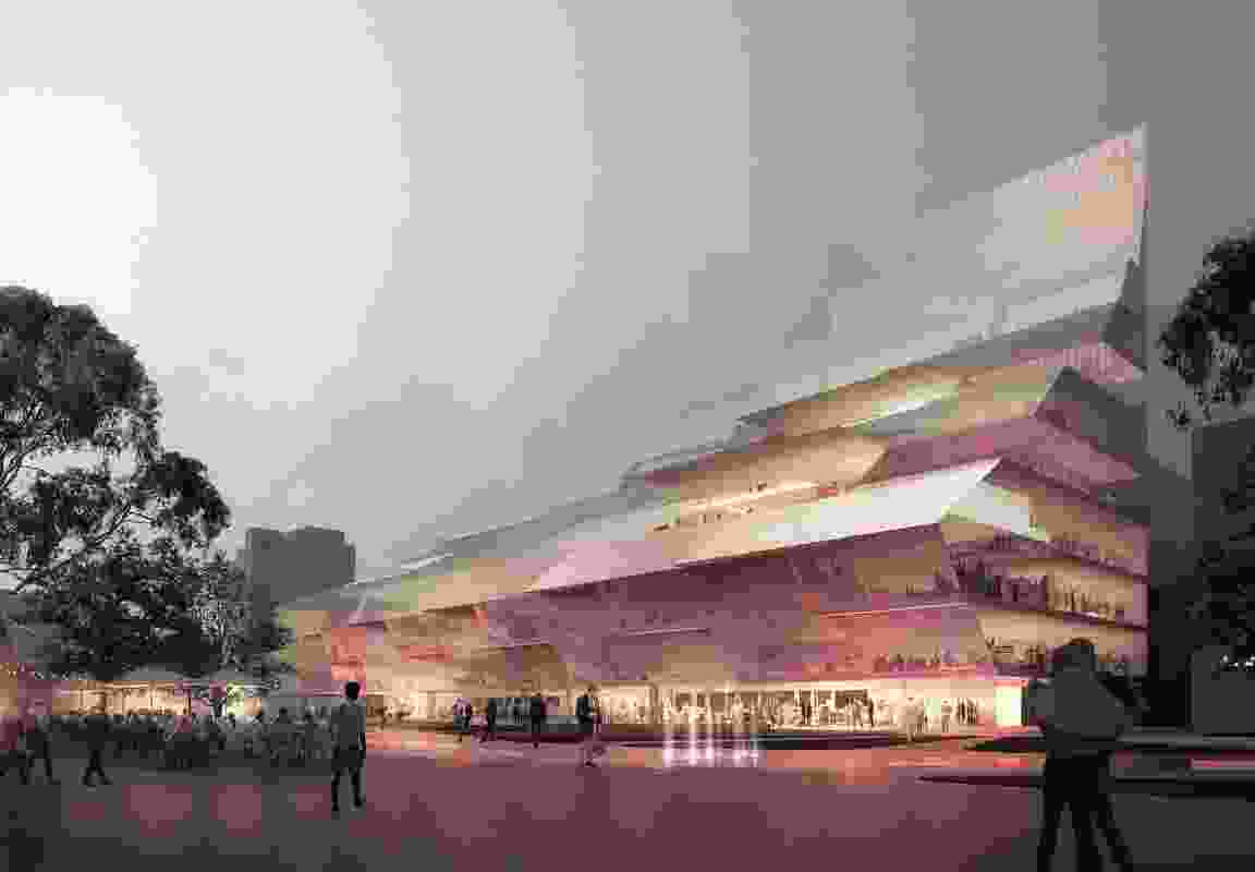 Winning design for a civic building in Parramatta Square by Manuelle Gautrand Architecture, DesignInc and Lacoste + Stevenson.
