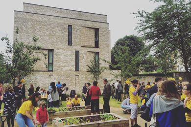 Celebrating "Growing Communities" at Vaudeville Court by Levitt Bernstein as part of the 2015 London Festival of Architecture. Levitt Bernstein explores way of influencing the urban housing model and addressing broader social needs. 