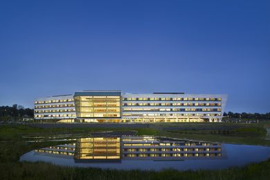 The Einstein Medial Center Montgomery in East Norriton Pennsylvania, designed by Perkins+Will.