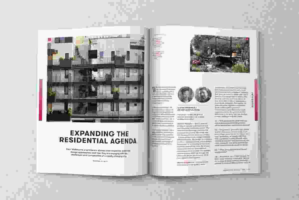 A spread from the August 2020 issue of Landscape Architecture Australia