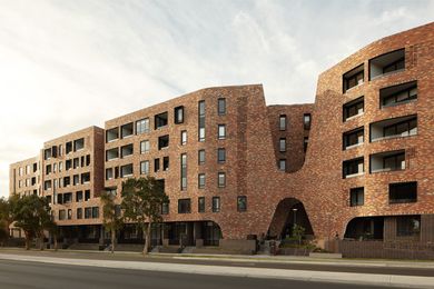 Arkadia by DKO and Breathe for Defence Housing Australia is Australia's largest recycled brick building.