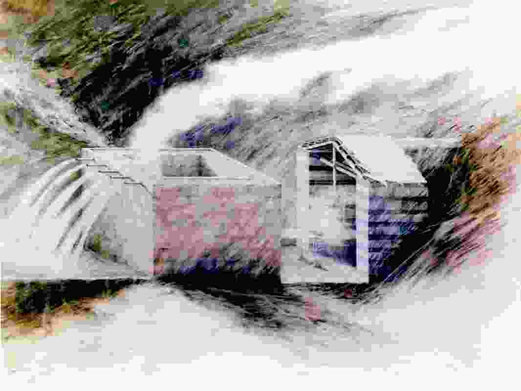 'The Water House' drawing by Peter Wilson.