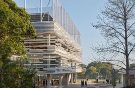 A new civic heart for the campus, shaping a contemporary front door for the school.
