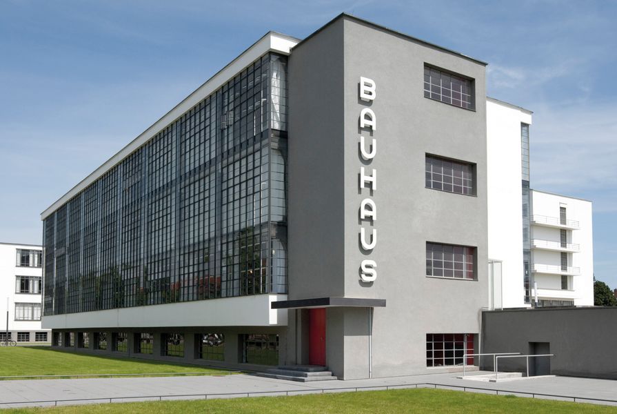The Bauhaus school in Dessau, Germany.