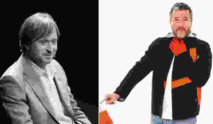 One man brands: Australian Marc Newson at TEDxSydney (May 2013) and France’s Philippe Starck. 