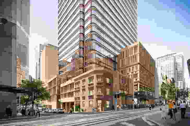 Hunter Street West over-station development proposed by Sydney Metro.
