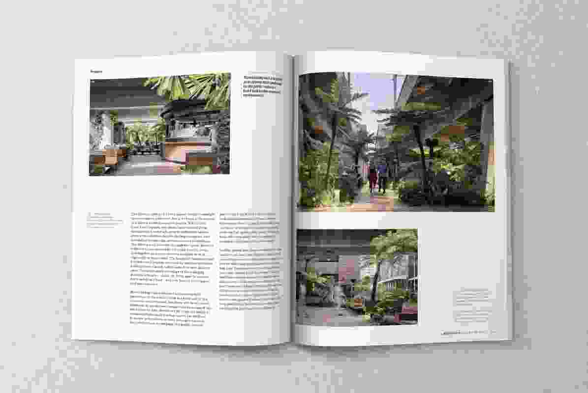 A spread from the May 2021 issue of Landscape Architecture Australia.