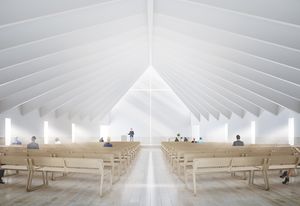 Hogg and Lamb’s design for the Kenmore Presbyterian Church in Brisbane’s Pullenvale will work to offer a grand spatial experience within a modest scale that is respectful of its residential setting.