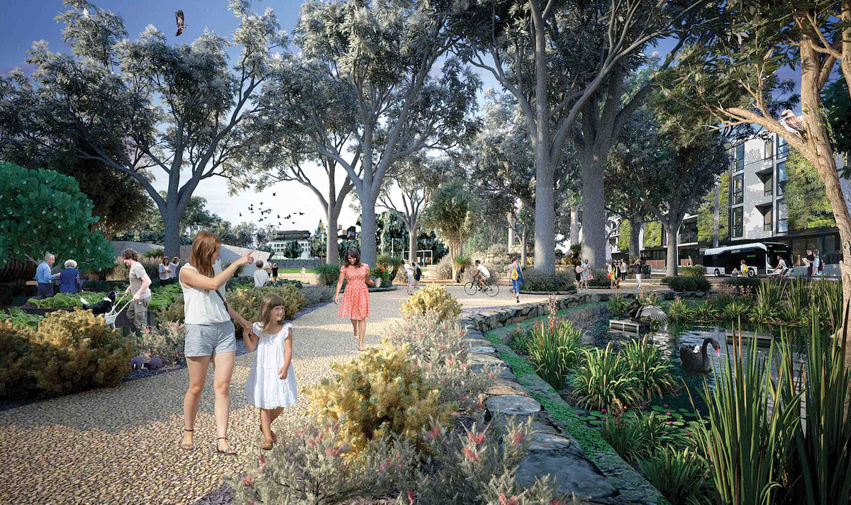 After GOD – the space has been upgraded, hybridizing the green amenity of the suburb with the benefits of denser urban living.