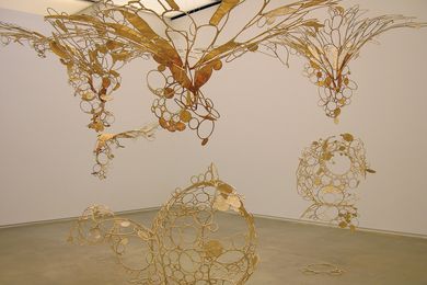 Ranjani Shettar, Sun-sneezers blow light bubbles, 2007–08. Collection of the artist, Bangalore. Featured in Dewdrops and Sunshine.
