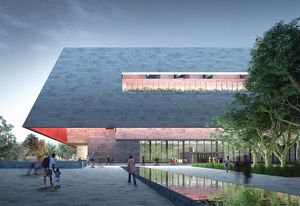 Proposal by Adjaye Associates and BVN with McGregor Coxall, Steensen Varming, Plan A Consultants, Barbara Flynn, Yvonne Koolmatrie, Aurecon Group and Front Inc.