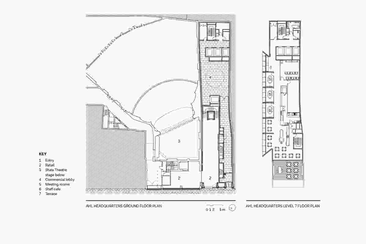 AHL Headquarters floor plans.