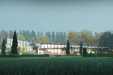 The Southern Highlands Botanic Gardens visitor centre by John Wardle Architects.