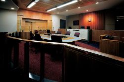  The Brisbane Murri Court, within the Brisbane Magistrates Court. The Murri Court sentences adult Indigenous offenders in a context that allows for input from Indigenous communities. Image: Bart Maiorana