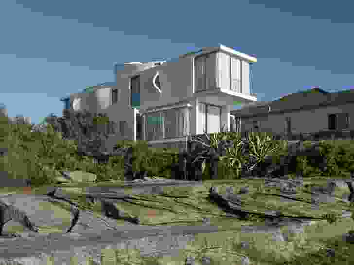 Chris Elliott Architects' Seacliff House, which represents the present in Elliott's exhibit.