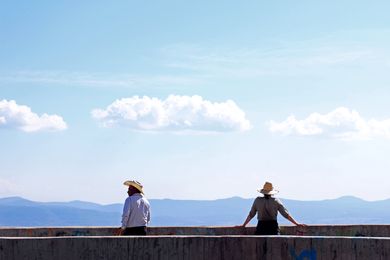 Spiral Lookout by HHF Architects at the Espinazo del Diablo or “Devils Backbone” mountain peak.