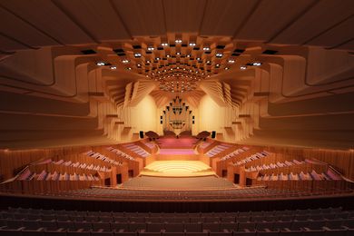 Design for upgrades to the Sydney Opera House Concert Hall by ARM Architecture.