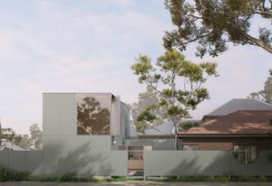 Hardie™Fine Texture Cladding on Corner House由建筑事务所Retallack Thompson设计。