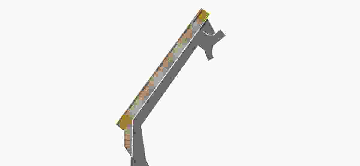 Cadi Park Wharf model, plan view. 