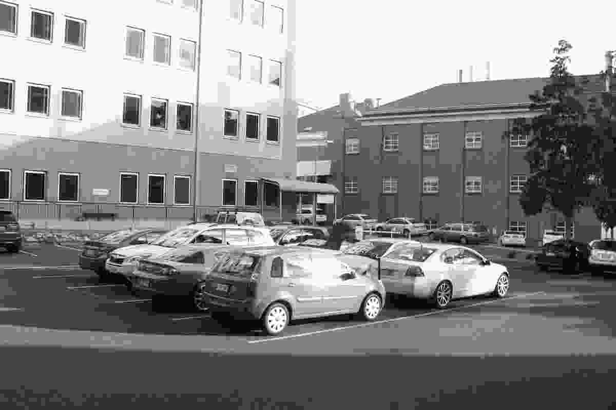 Before: Existing car park at Royal Adelaide Hospital.
