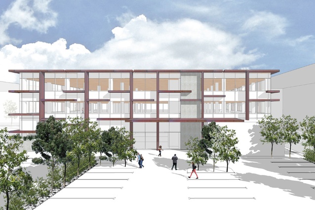 Expected completion date – July 2013. Kilmore Street Medical Centre by Wilson and Hill Architects. A private hospital, consulting rooms and offices built to very high seismic tolerance with sustainable design elements.